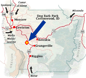 We're in Cottonwood Idaho 1 hour south of Lewiston Idaho 20 miles north of Grangeville Idaho