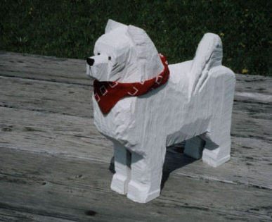 american eskimo dog figurines