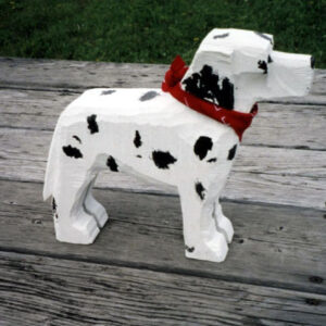 Dalmatian Wood carved and painted