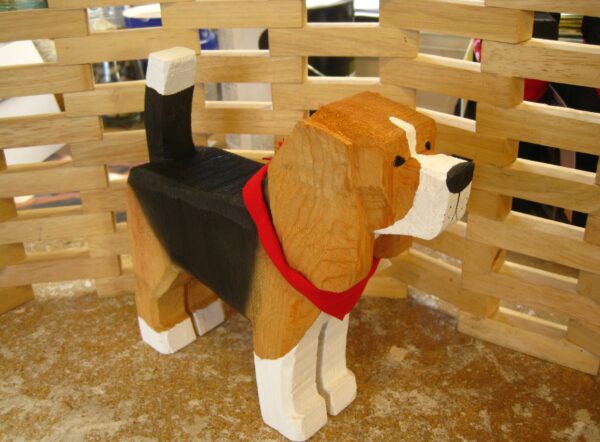 Beagle Wood Carving