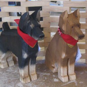 Doberman Wood Folk Art